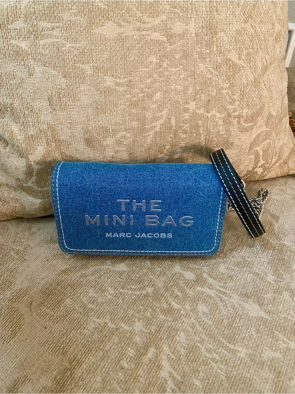 Marc Jacobs Blue Denim Chain Crossbody